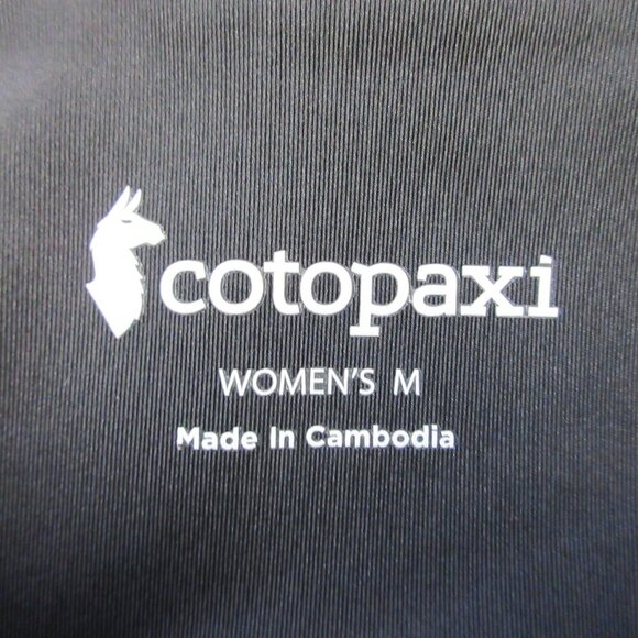 Cotopaxi Women's Leggings M Black Ankle Stretch Pull On Yoga Running Gym 196 - Picture 3 of 12
